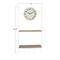 Hello Honey® White Wall Clock with 2 Shelves & 3 Hooks